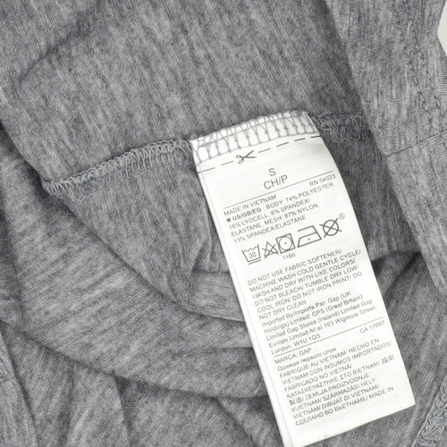 GapFit Women's Grey Maternity Long Sleeve T-Shirt, Size S