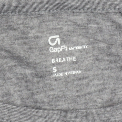 GapFit Women's Grey Maternity Long Sleeve T-Shirt, Size S
