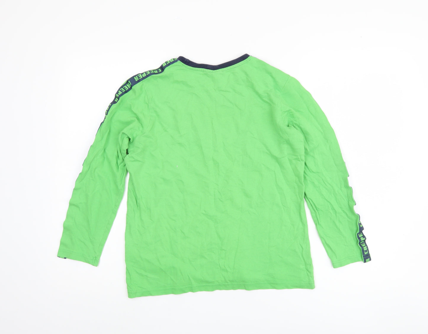 Minecraft Boys Green Long Sleeve T-Shirt 11-12 Years