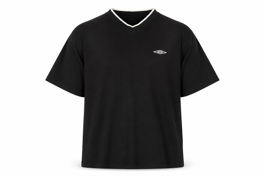 Umbro Men's XL Black V-Neck T-Shirt Cotton