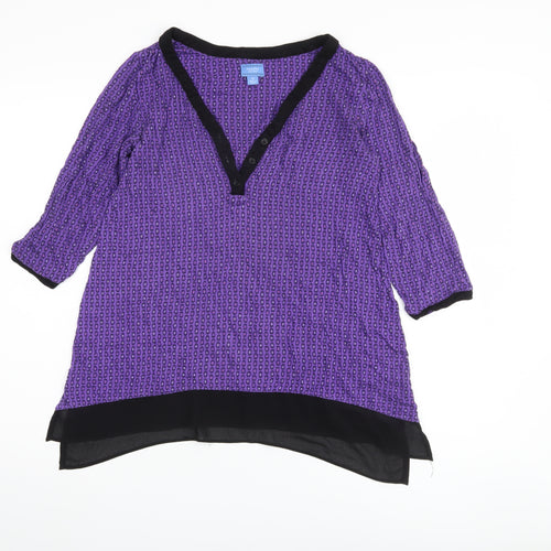 SimplyVera Vera Wang Women's Purple Tunic XS