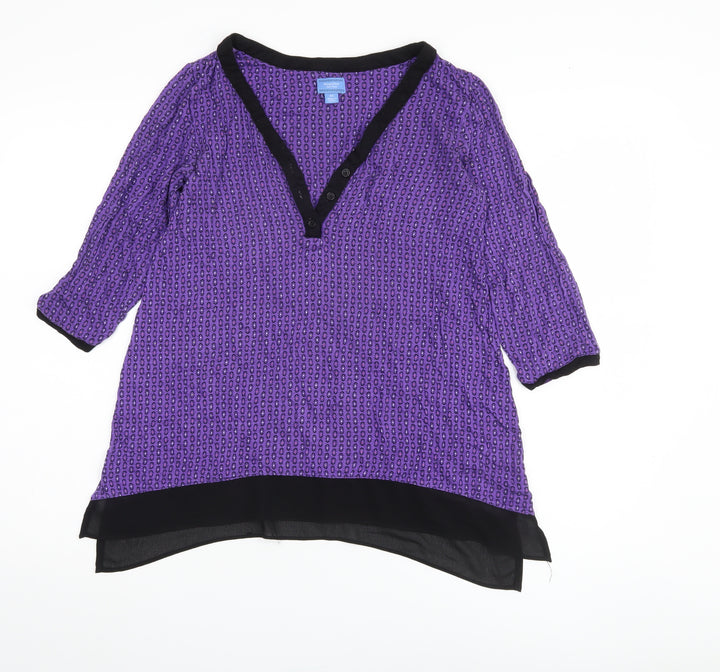 SimplyVera Vera Wang Women's Purple Tunic XS