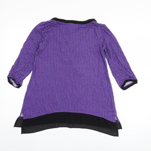 SimplyVera Vera Wang Women's Purple Tunic XS