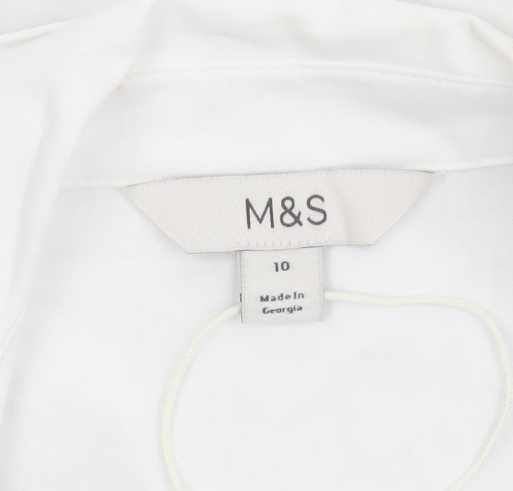 Marks and Spencer Women's White Blouse Size 10