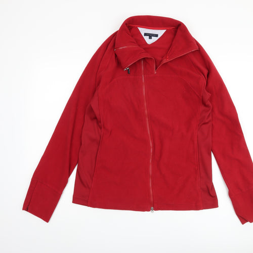 Tommy Hilfiger Men's Red Polyester Jacket Size 44