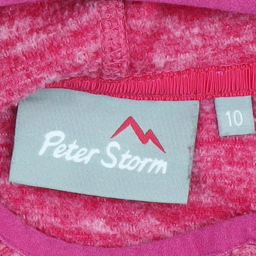 Peter Storm Womens Pink Pullover Hoodie, Size 10
