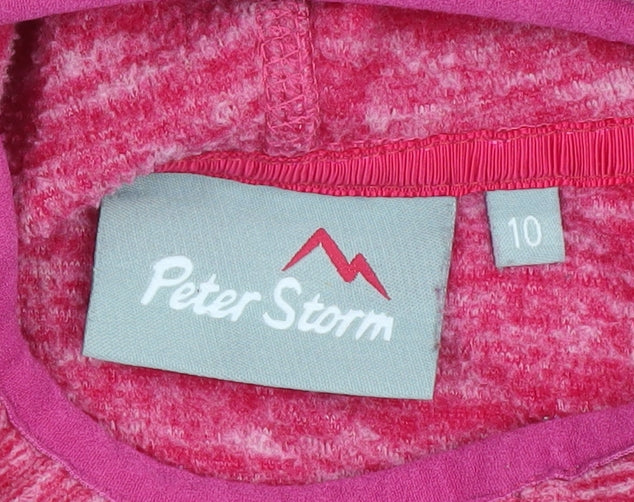 Peter Storm Womens Pink Pullover Hoodie, Size 10