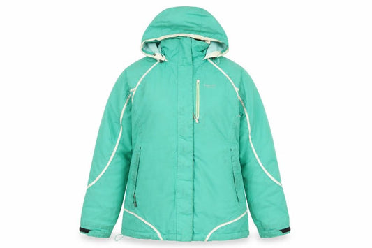 Front view of Regatta Women's Green Ski Jacket, size 12