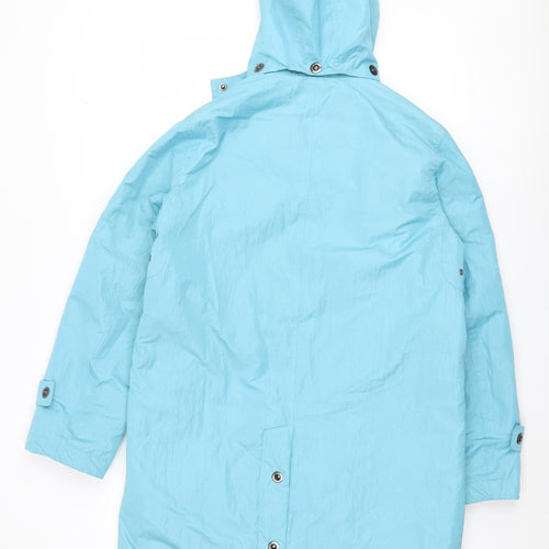 Four Seasons Women's Blue Rain Coat, Size S