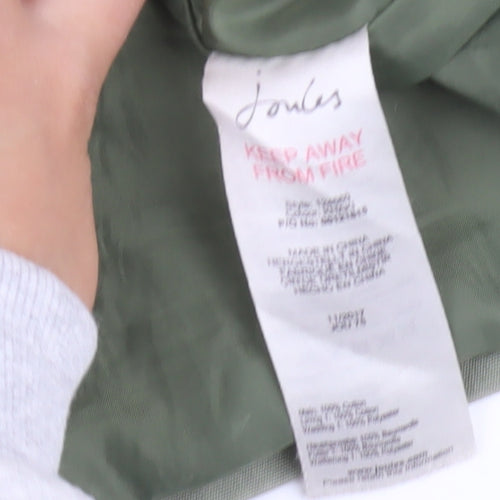 Joules Women's Green Waterproof Rain Jacket Size 14