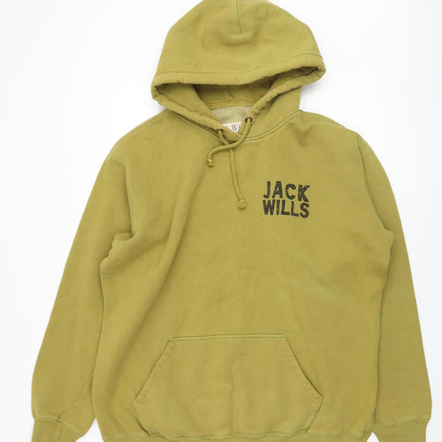 Jack Wills Women's Green Pullover Hoodie Size 12