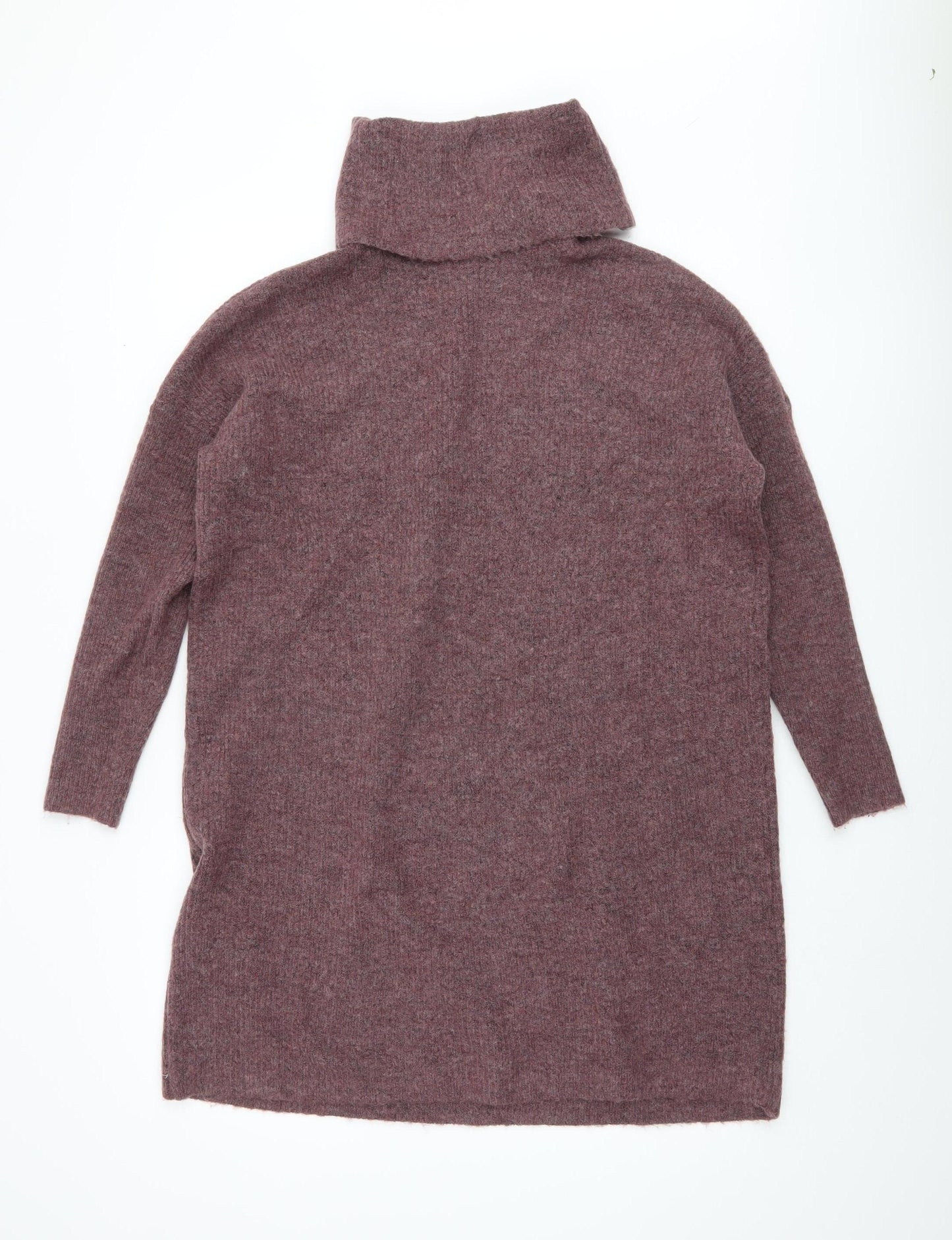 ONLY Women's Purple Cowl Neck Jumper L