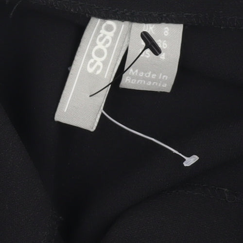 ASOS Women's Black Jumpsuit - Size 8 Regular