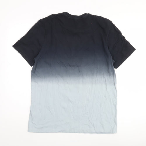 Next Men's Blue Gradient T-Shirt Medium