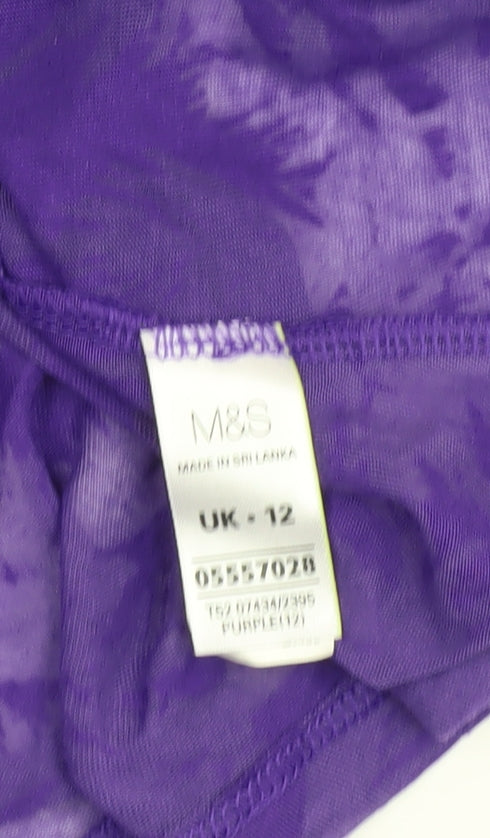 Marks and Spencer Women's Purple Tank - UK 12