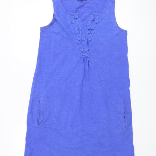 Boden Women's Blue Sleeveless Cotton Dress UK 10