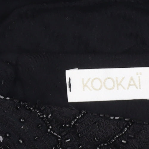 Kookai Women's Black Beaded Dress, Size 4