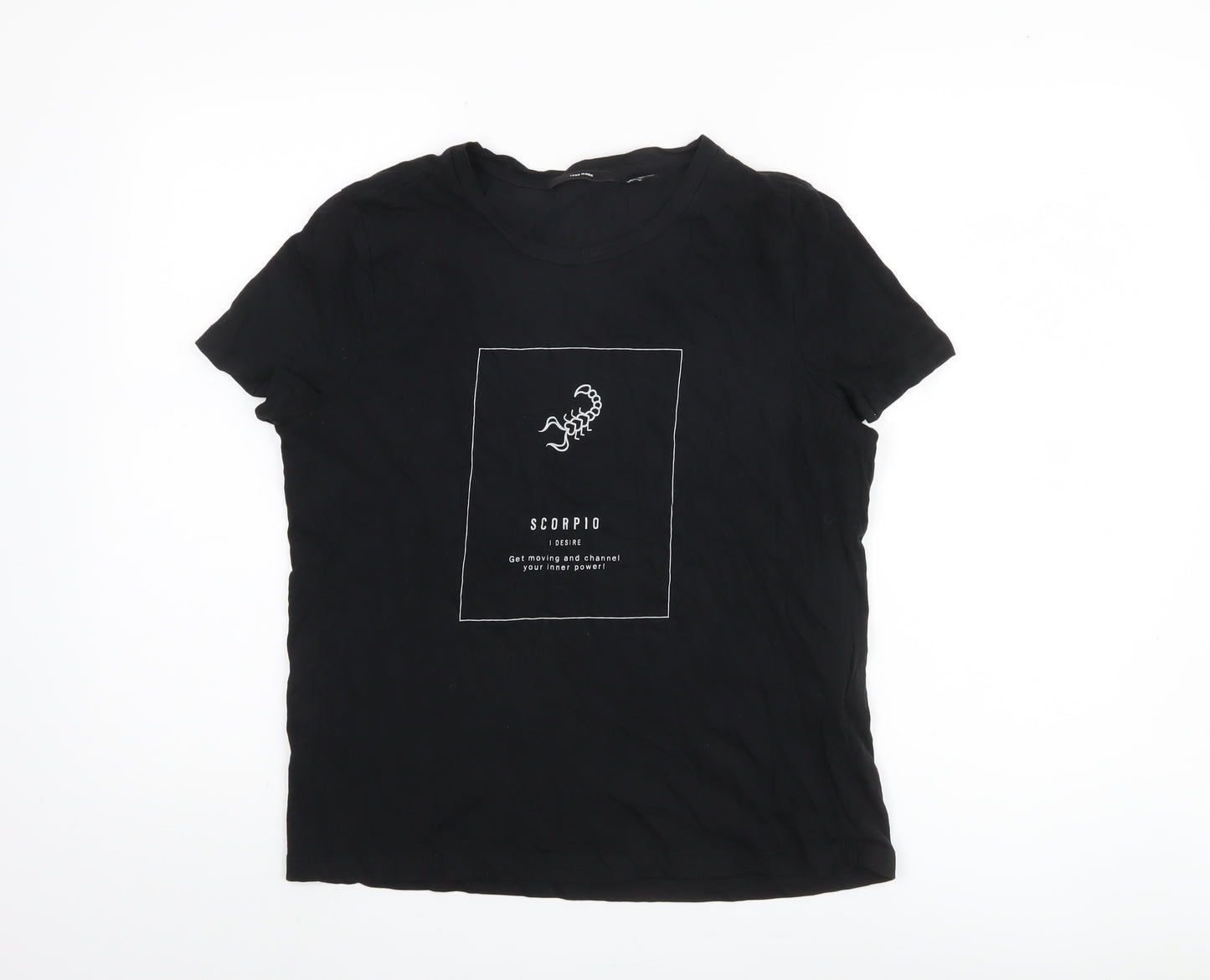 Vero Moda Women's Black Zodiac T-Shirt, Size L