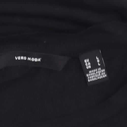 Vero Moda Women's Black Zodiac T-Shirt, Size L