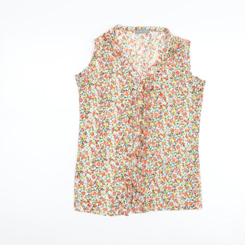 Marks and Spencer Floral Blouse, Size 14, Women's Sleeveless