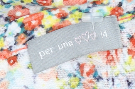 Marks and Spencer Floral Blouse, Size 14, Women's Sleeveless