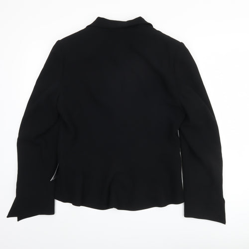 Wallis Women's Black Blazer Size 16, Lined, One-Button