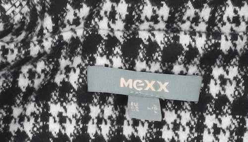 Mexx Women's Black Houndstooth Blazer L