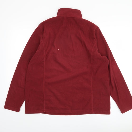 Lands' End Men's Red XL Fleece Pullover Sweatshirt