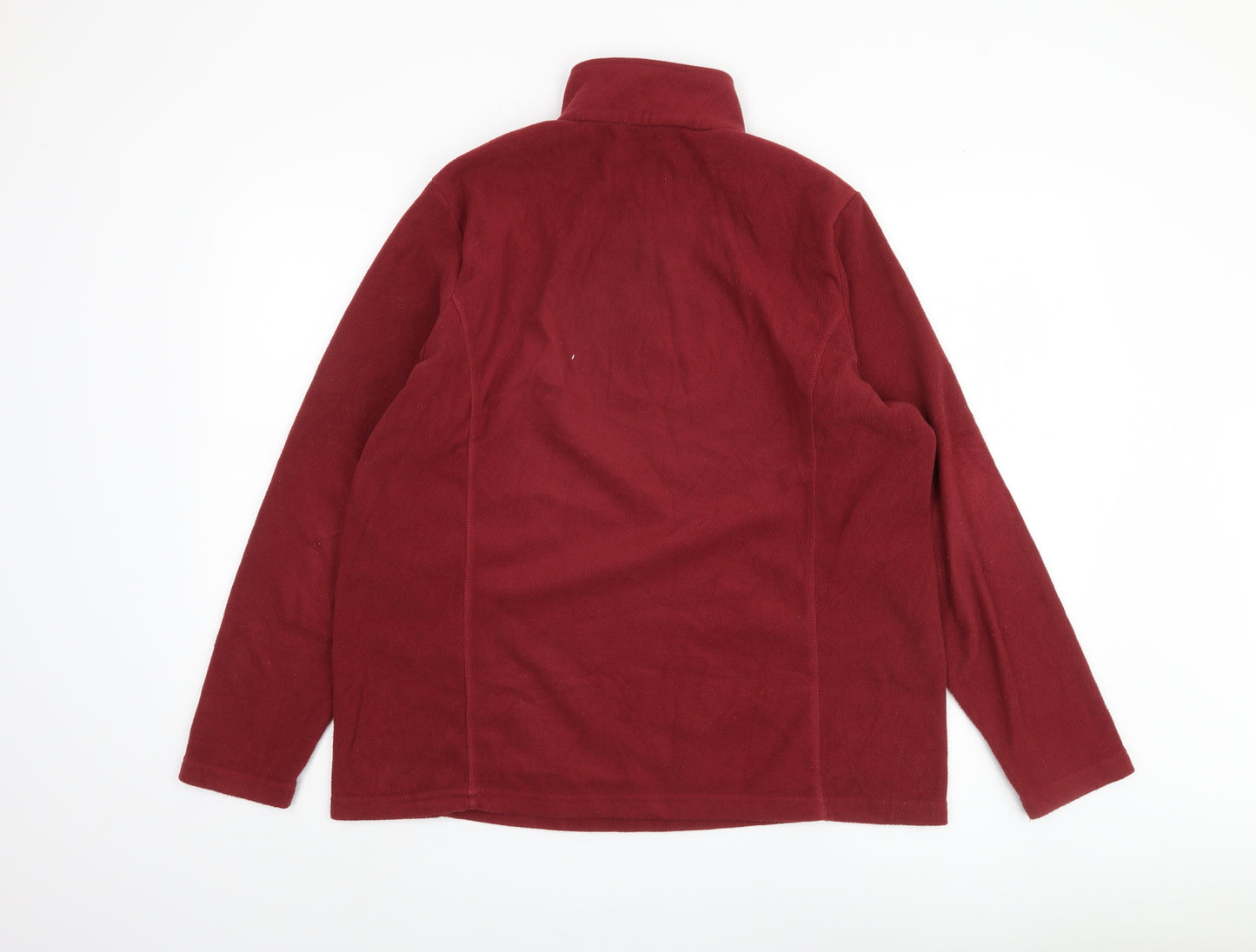 Lands' End Men's Red XL Fleece Pullover Sweatshirt