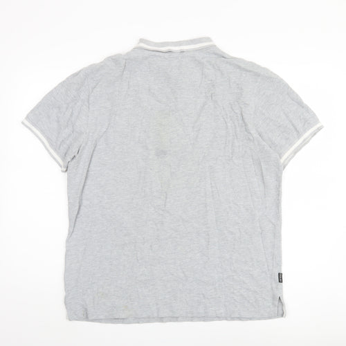 Cycology Men's Grey Polo L 1/4 Zip Cycling Shirt