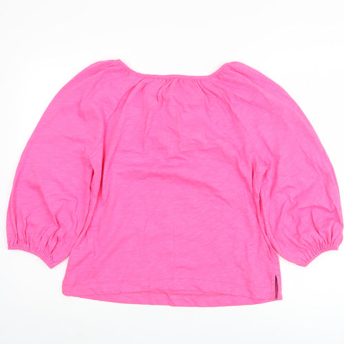Boden Women's Pink Blouse, Size S, 3/4 Balloon Sleeve