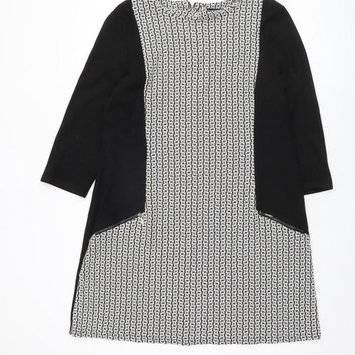 Debenhams Women's Black Geometric Dress, Size 18