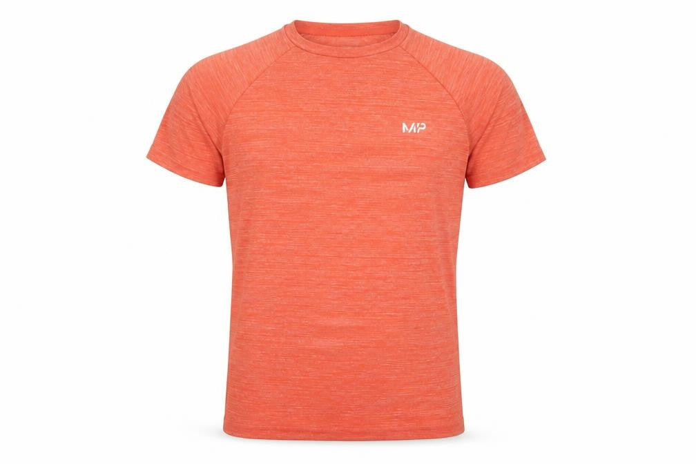Front view of Myprotein Men's Orange Crew Neck T-Shirt XS