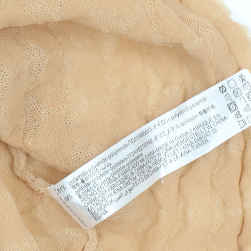 Zara Women's Beige Puff Sleeve Blouse, Size S