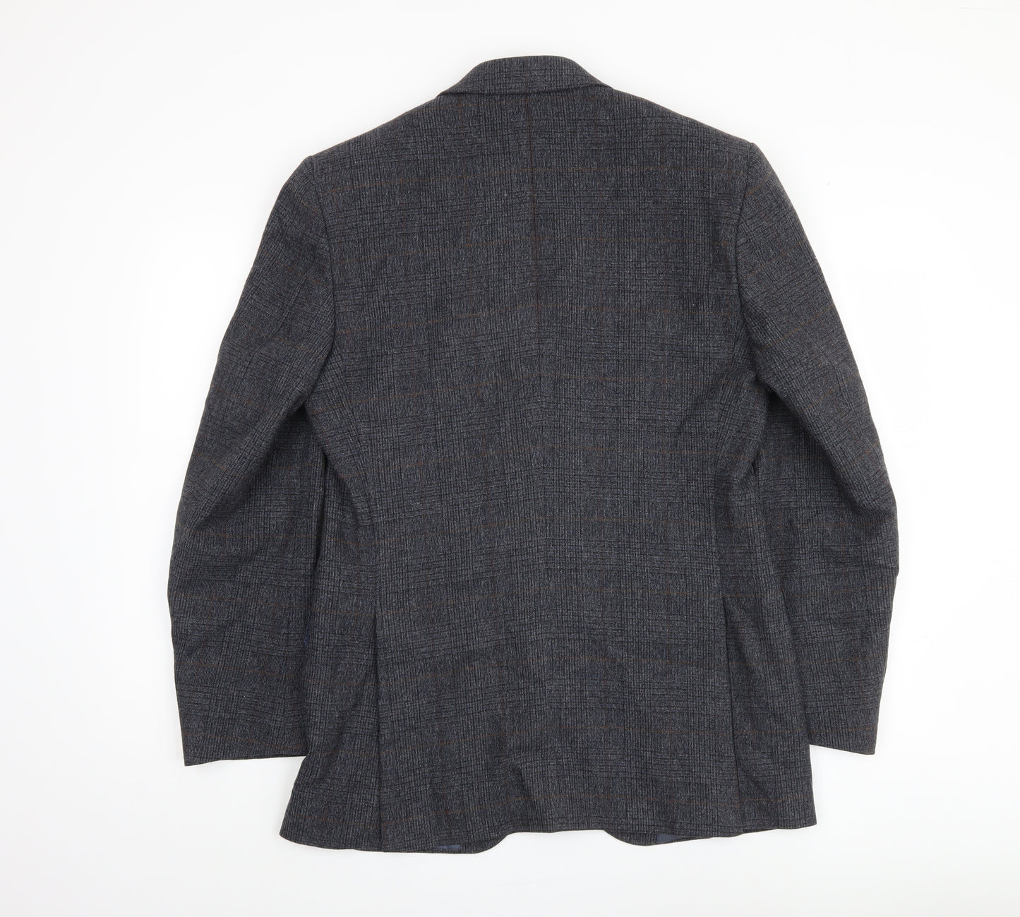 Marks and Spencer Men Blue Check Blazer M 38
