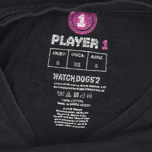 Player 1 Black Watchdogs 2 T-Shirt Small
