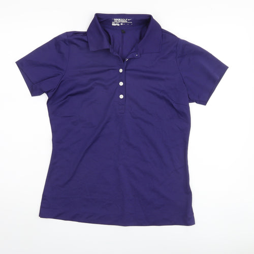 Nike Unisex Purple Polo Shirt M - Casual & Workwear