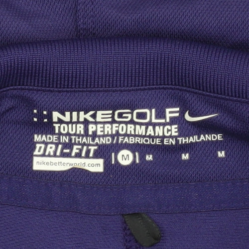 Nike Unisex Purple Polo Shirt M - Casual & Workwear