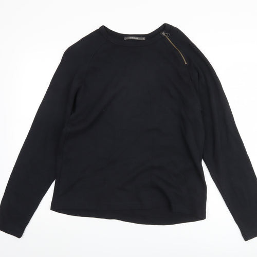 River Island Black Cotton Women's Top L