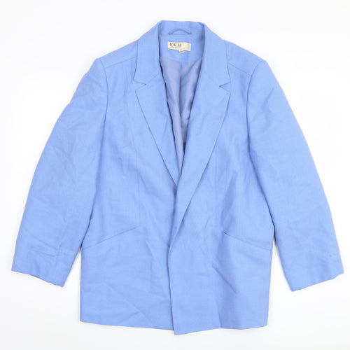 EWM Women's Blue Blazer 16 Regular Notch Lapel