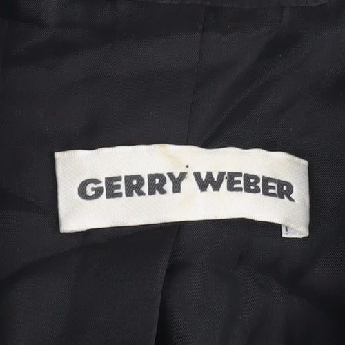 Gerry Weber Women's Black Blazer Size 10 Wool Blend
