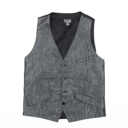 H&M Men's Grey Suit Waistcoat 38R Casual/Formal