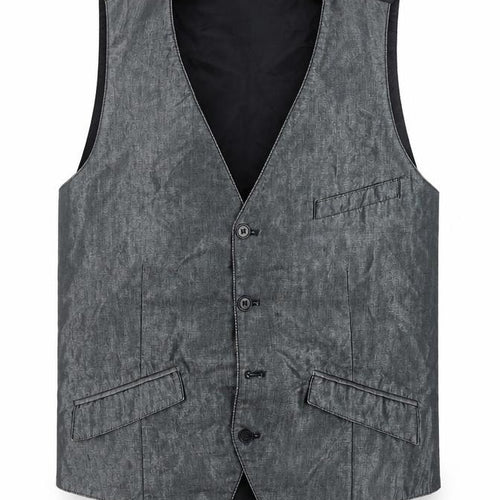H&M Men's Grey Suit Waistcoat 38R Casual/Formal