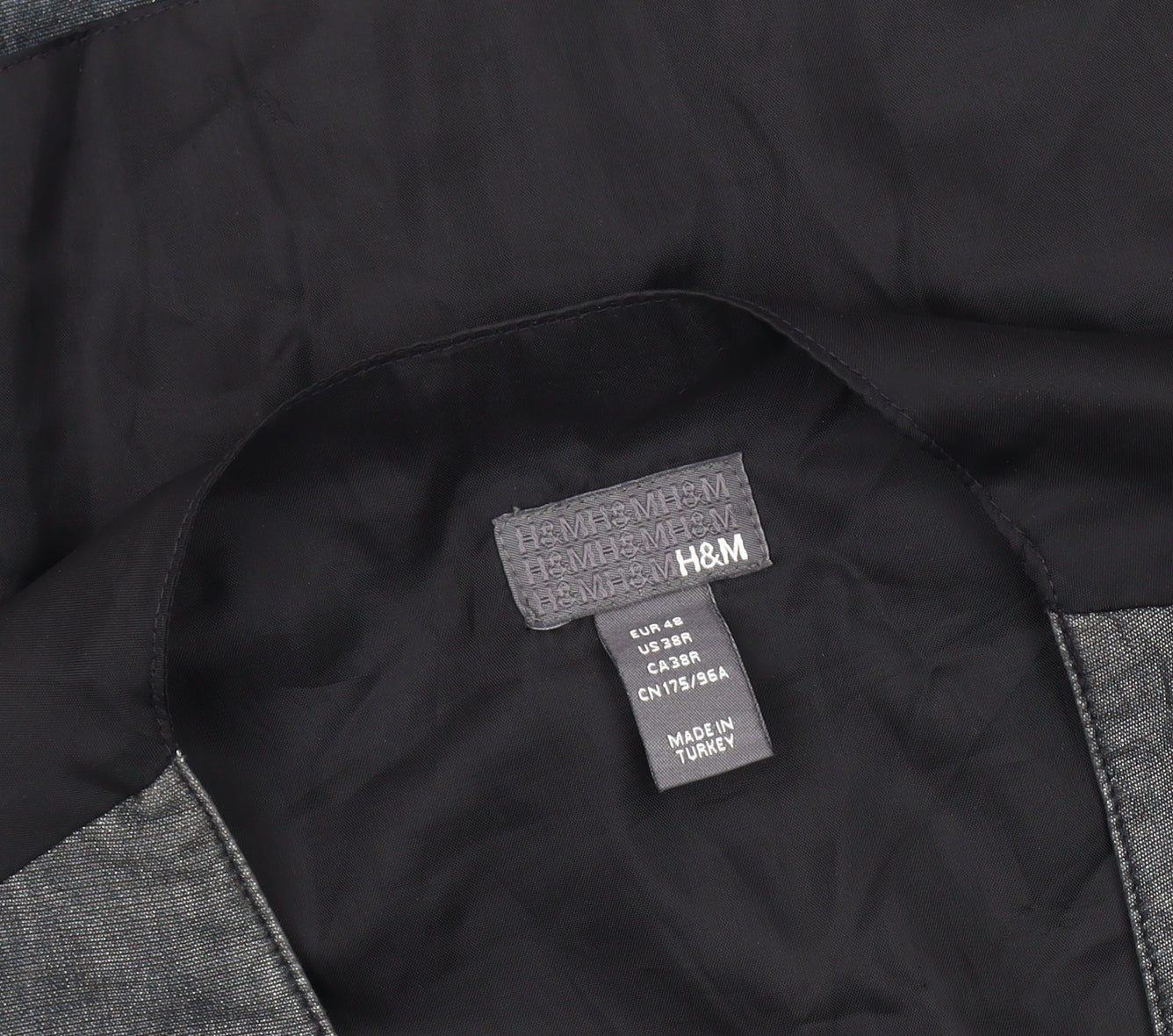 H&M Men's Grey Suit Waistcoat 38R Casual/Formal