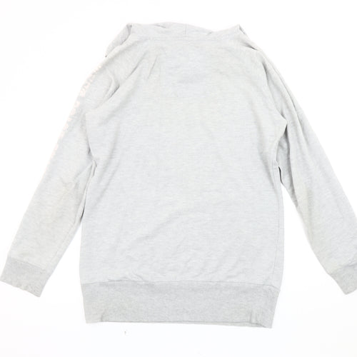 Genuine Grey Unisex Adults University Pullover Hoodie, Size 18