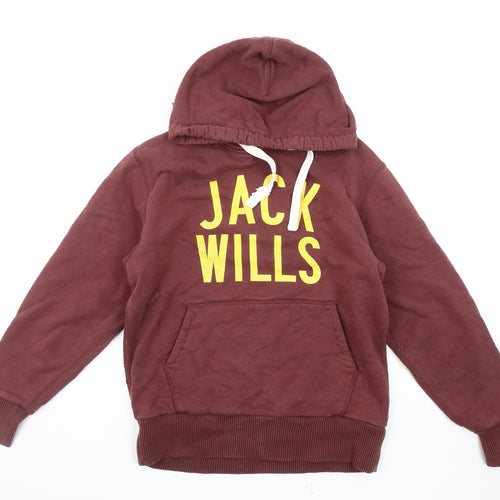 Jack Wills Men's Brown Pullover Hoodie XS
