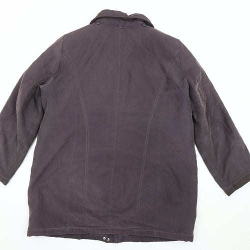 BM Collection Women's Grey Mid-Length Coat Size M