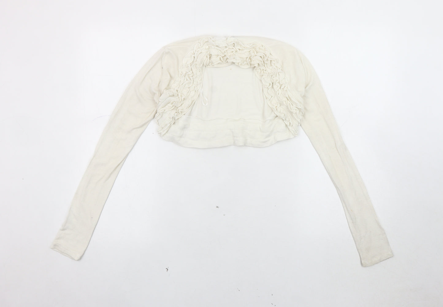 Jane Norman Women's Ivory Shrug Jumper, Size 10