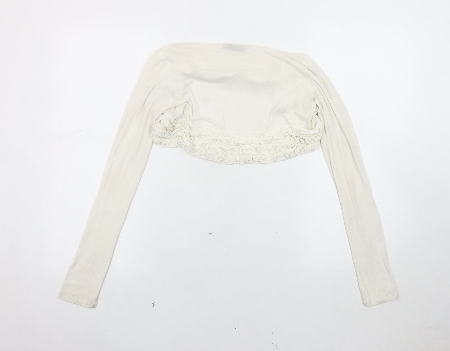 Jane Norman Women's Ivory Shrug Jumper, Size 10