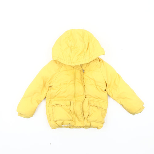 Marks and Spencer Unisex Yellow Puffer Jacket 12-18 Months